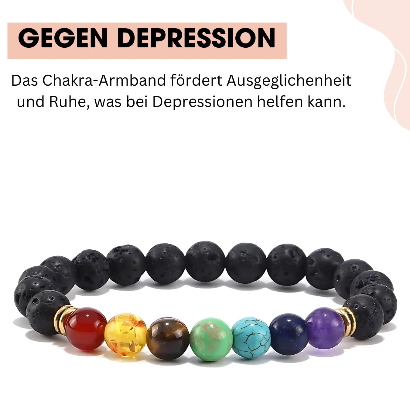 7 Steine Chakra Armband